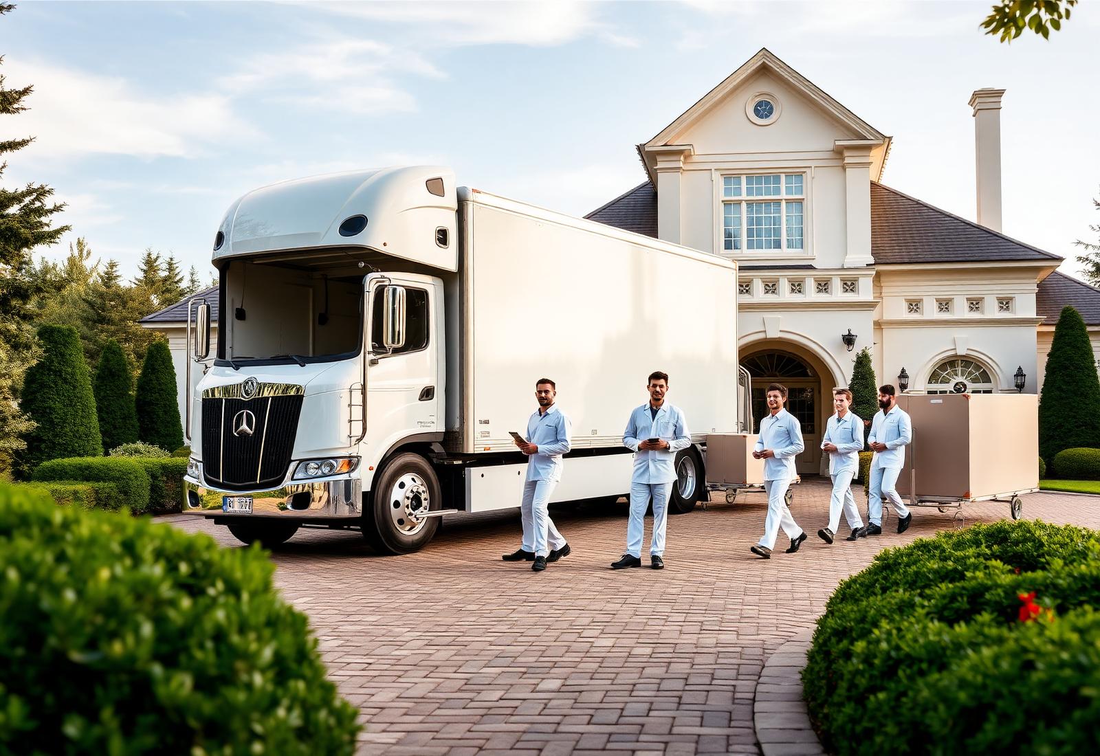 Maison team arriving at a private residence